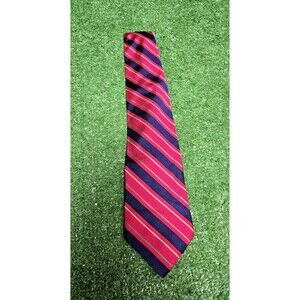 Brooks Brothers Markers Tie Silk Tie Striped Pink Navy Yellow Green